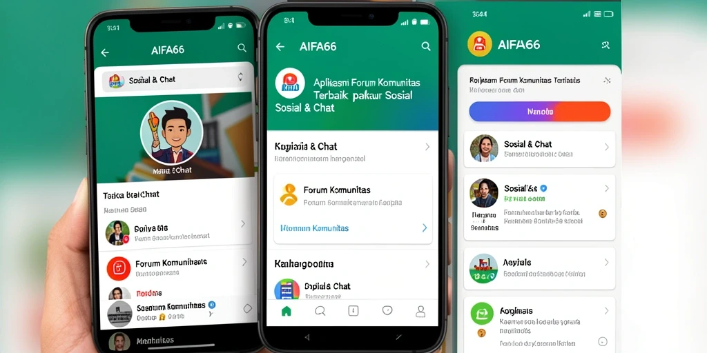 Tampilan antarmuka AIFA66 yang sederhana dan menarik untuk Forum Komunitas.