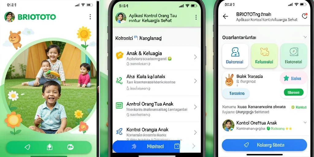 Tampilan antarmuka BRIOTOTO yang intuitif dan ramah anak.