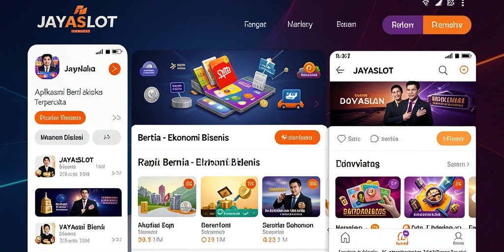 Screenshot JAYASLOT menampilkan antarmuka berita Ekonomi Bisnis yang informatif.